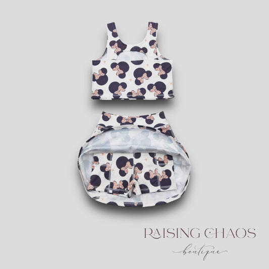 *PRE-ORDER* Mouse Bows Athletic Skort Set