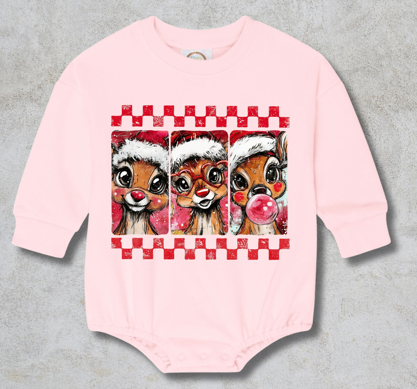 *CHRISTMAS* MTO Kids - Sweatshirt Bubble Romper