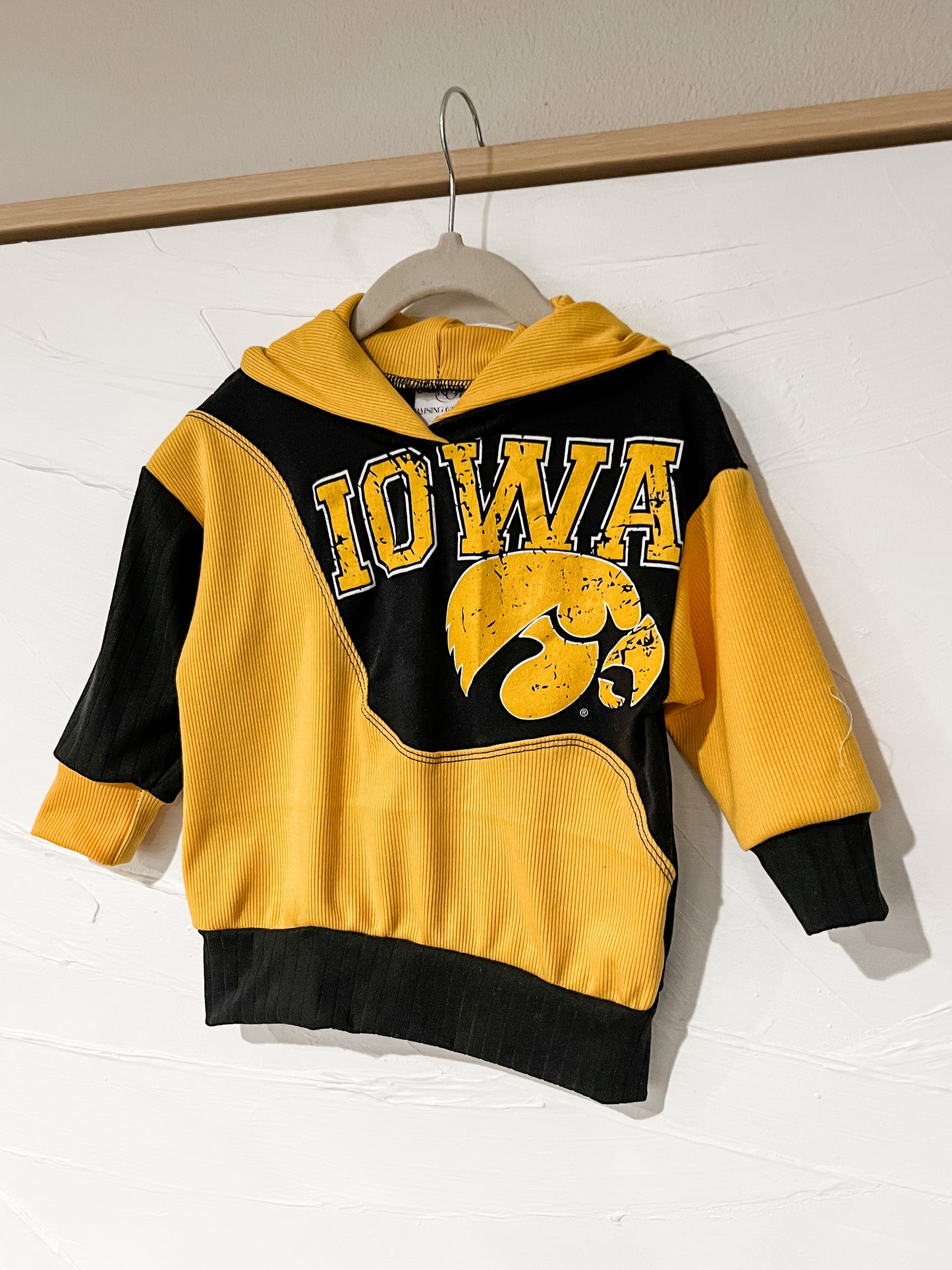 RTS *Handmade* IOWA Drip Hoodie Upcycle