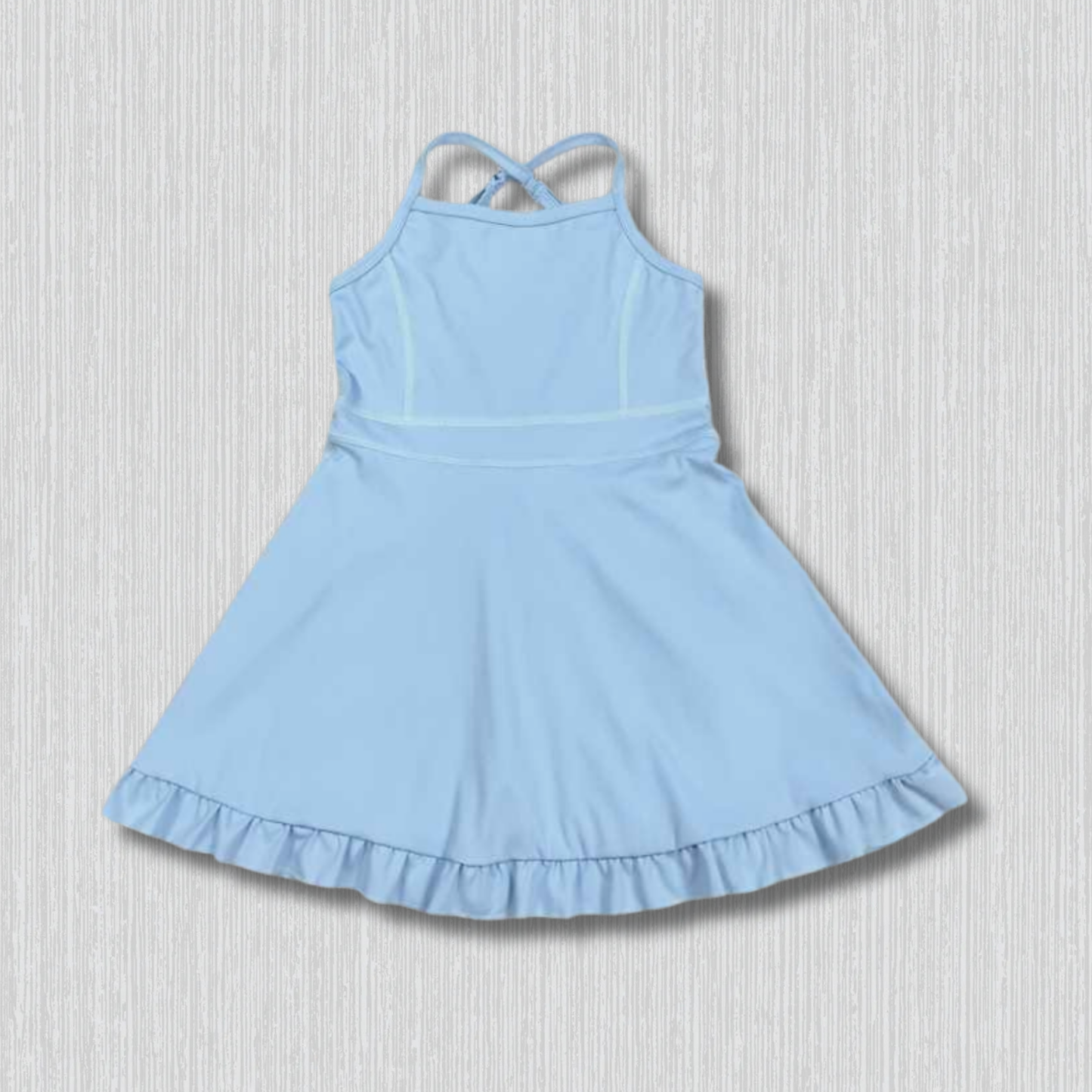 *PRE-ORDER* Athletic - Light Blue Criss Cross Back Dress
