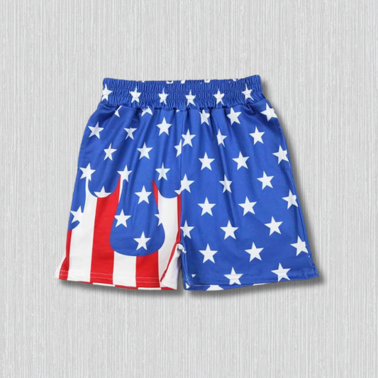 *PRE-ORDER* Athletic -Flag Drip Shorts