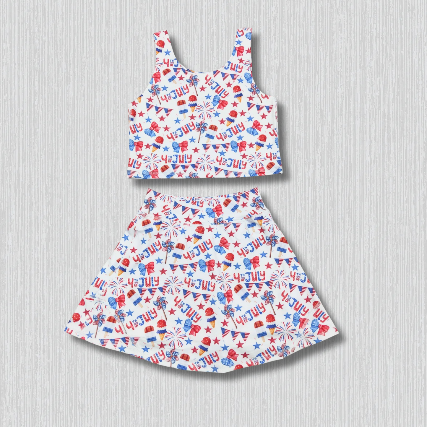 *PRE-ORDER* Patriotic - Patriotic Skirt Set