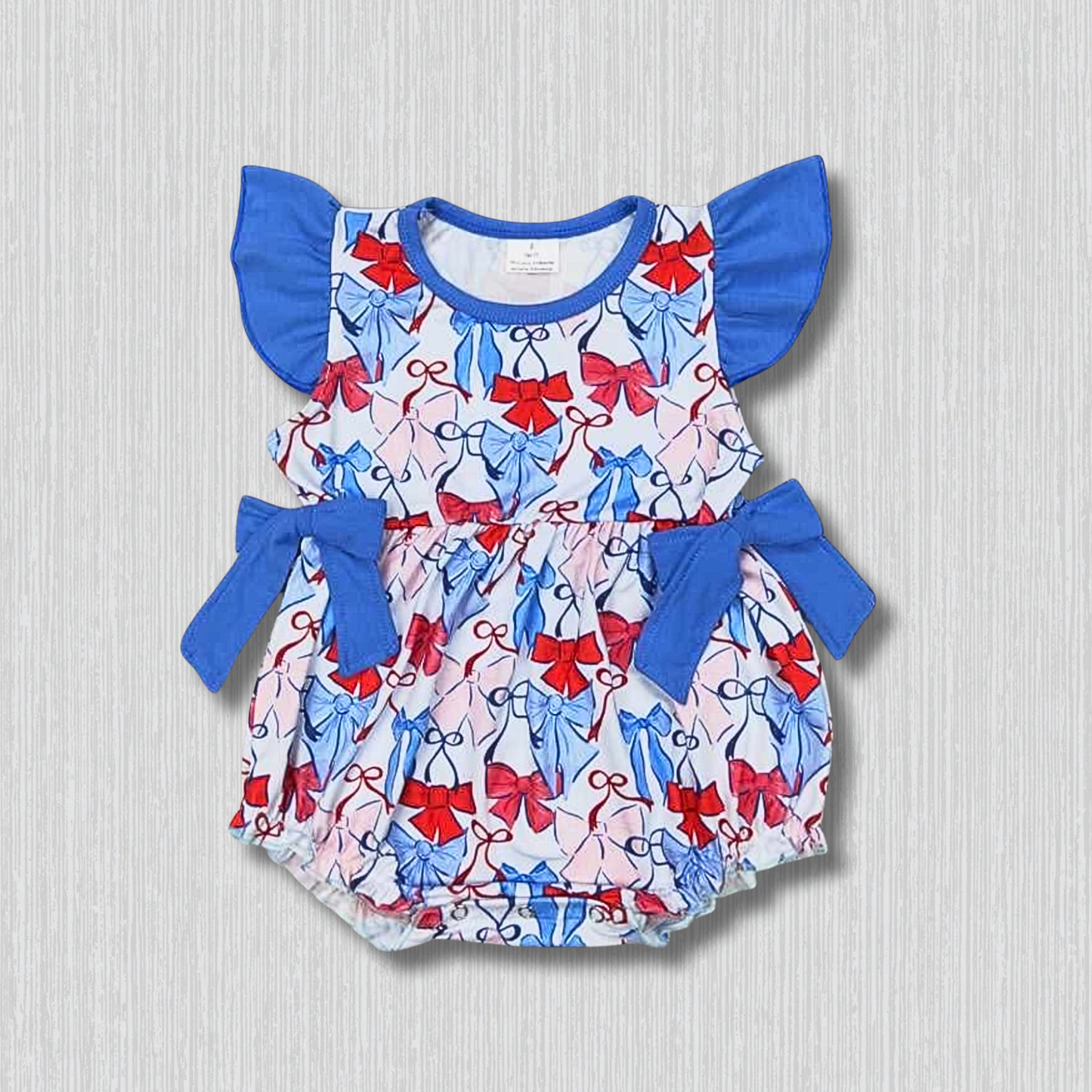 *PRE-ORDER* Patriotic - Bows Romper