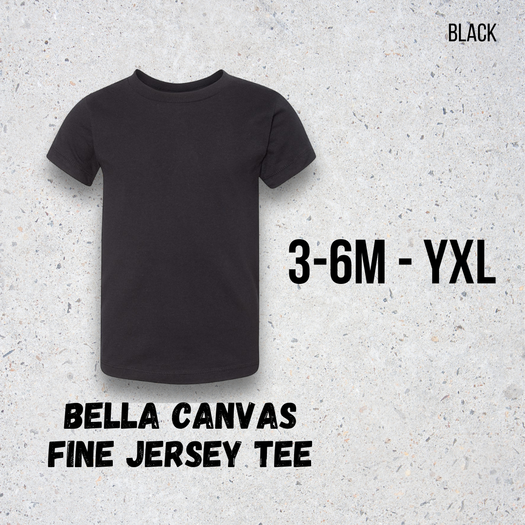 MTO Kids - Black - Bella Canvas Jersey Tee