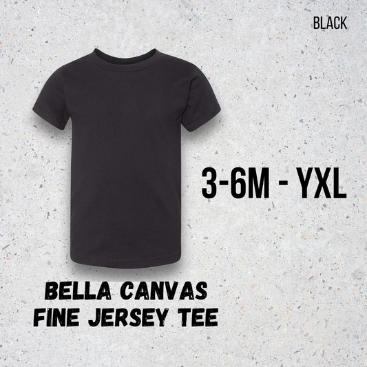 MTO Kids - Black - Bella Canvas Jersey Tee