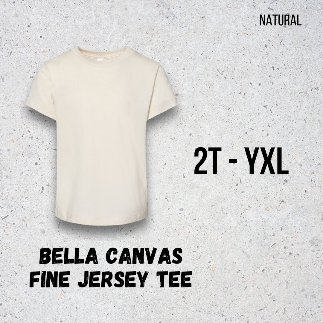 MTO Kids - Natural - Bella Canvas Jersey Tee
