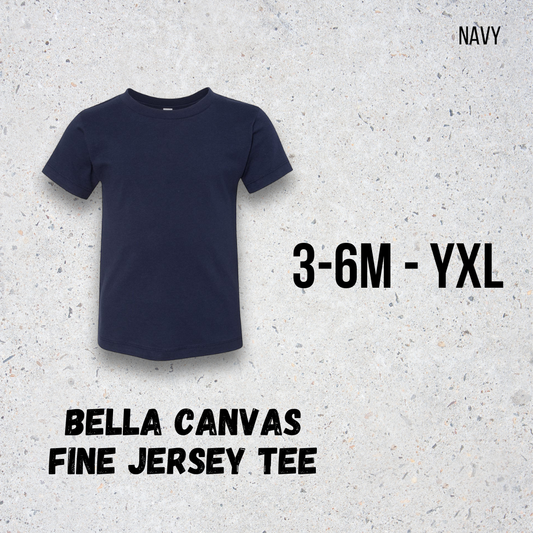 MTO Kids - Navy - Bella Canvas Jersey Tee