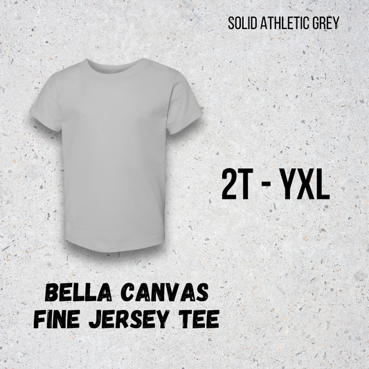 MTO Kids - Solid Athletic Grey - Bella Canvas Jersey Tee