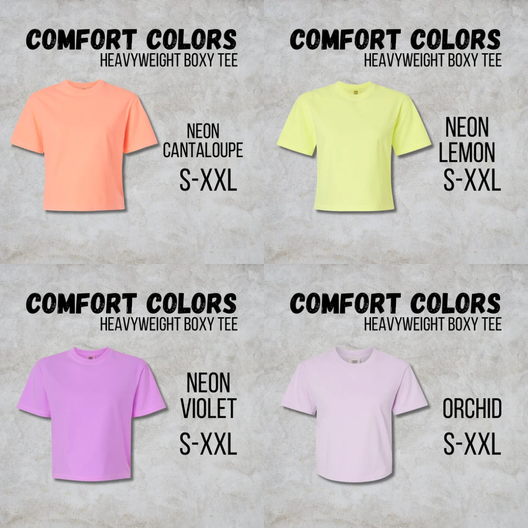 *SUMMER* MTO Adult -  COMFORT COLORS Boxy Tee