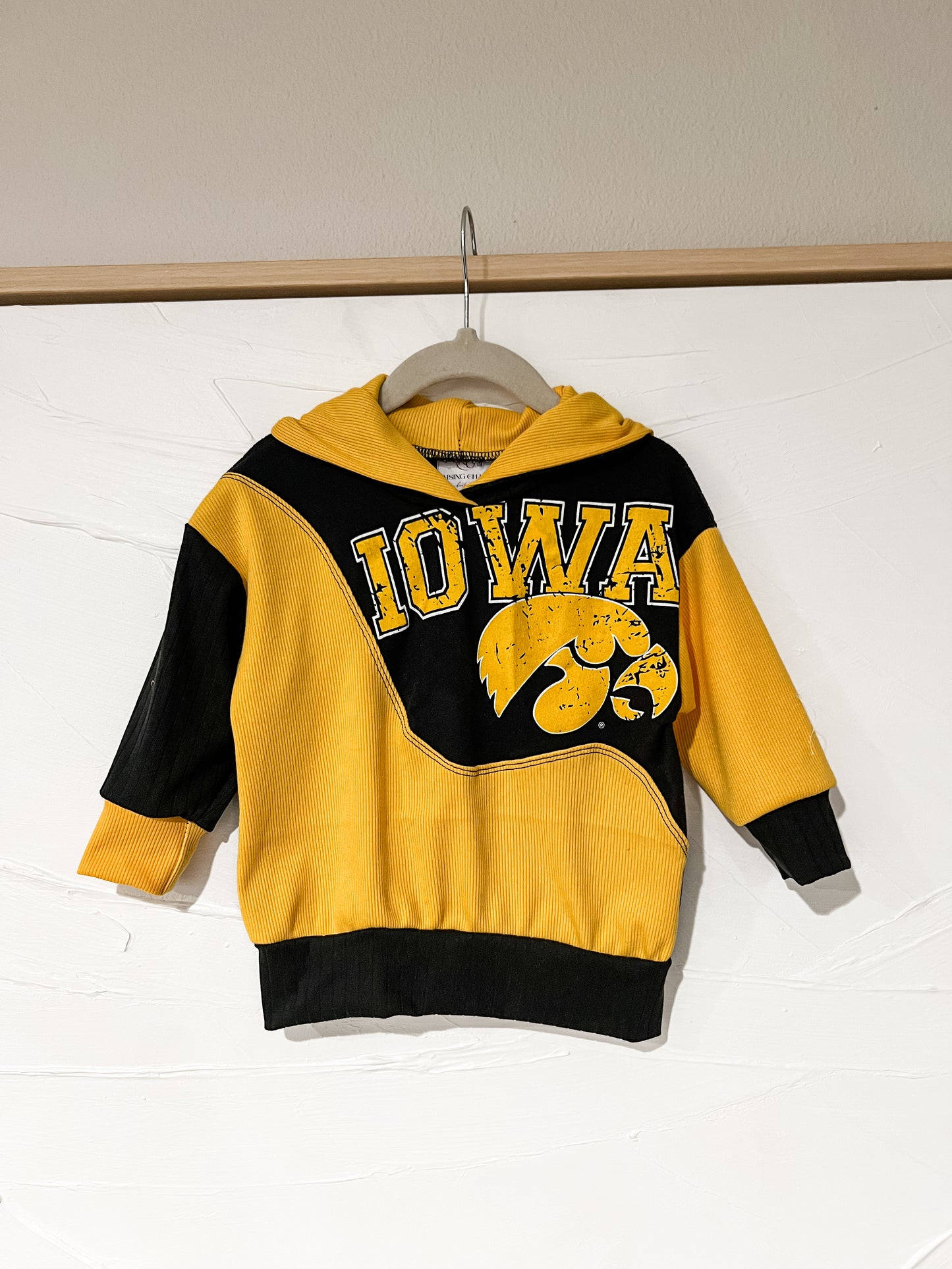 RTS *Handmade* IOWA Drip Hoodie Upcycle