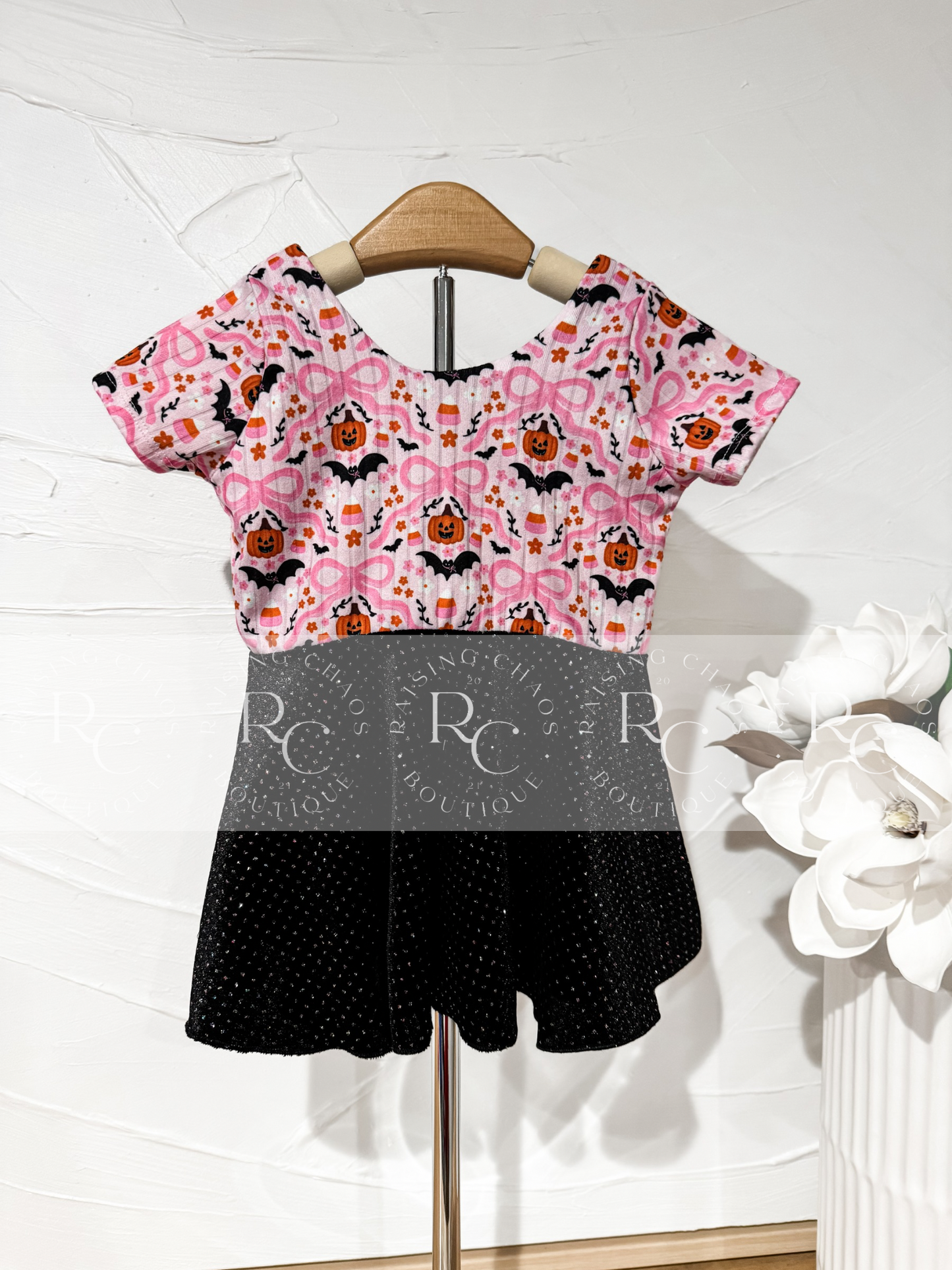 RTS - Bows + Bats + Pumpkins Peplum