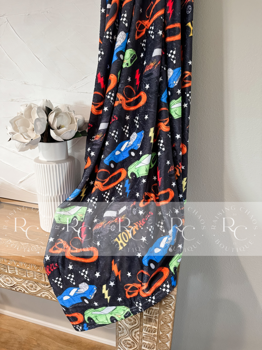 RTS - Hot Wheels Plush Blanket 50x60
