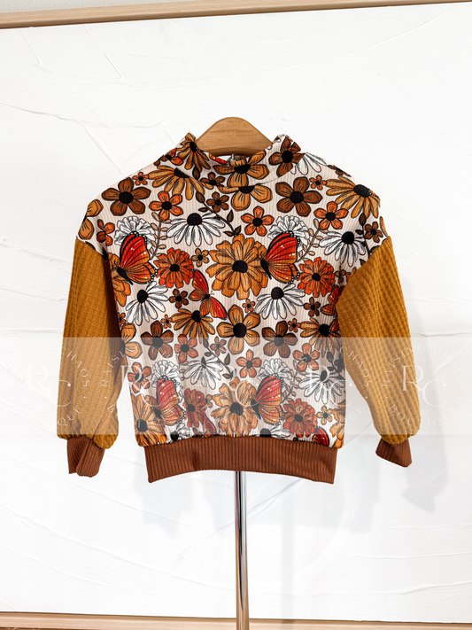 RTS - Fall Floral Mock Neck Sweater