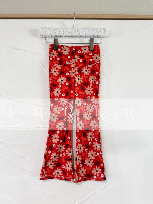RTS - Fall Bow Floral Skinny Flares