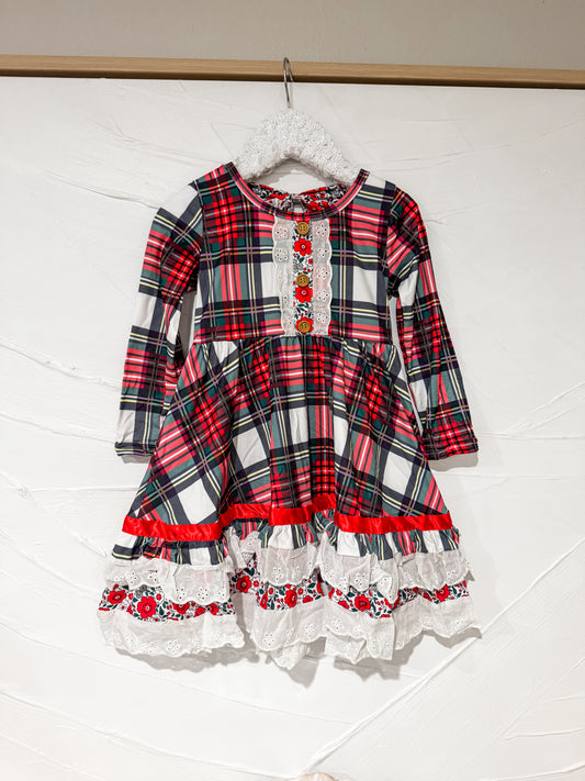 RTS - Christmas Plaid Dress