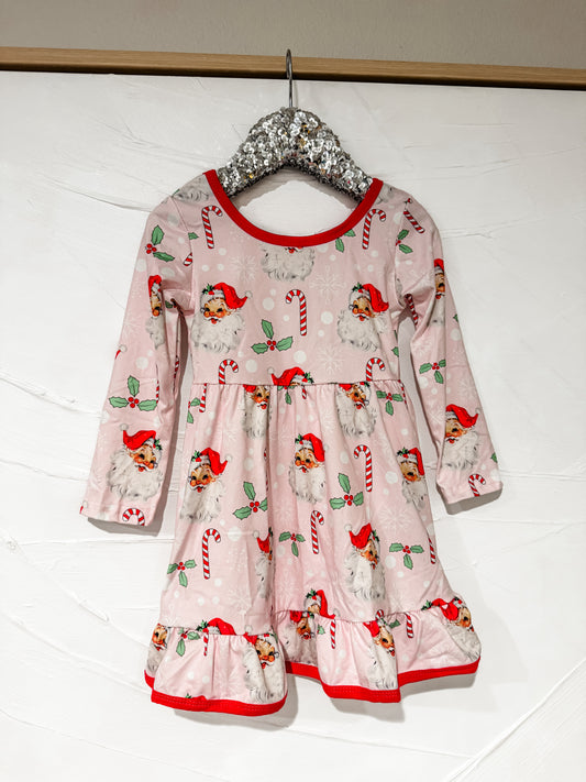 RTS - Santa Red Candy Cane Dress
