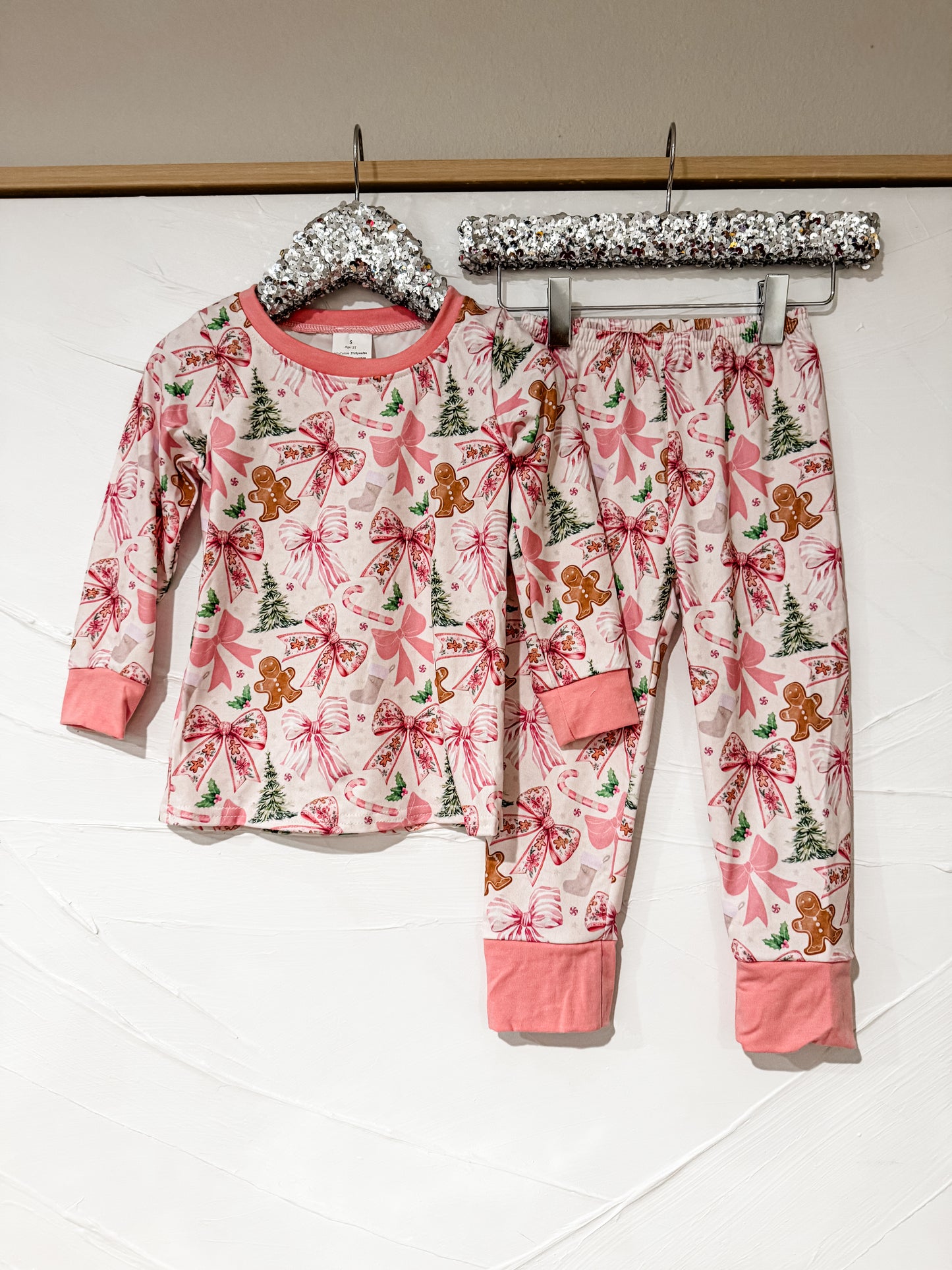 RTS - Pink Gingerbread Christmas Lounge Set