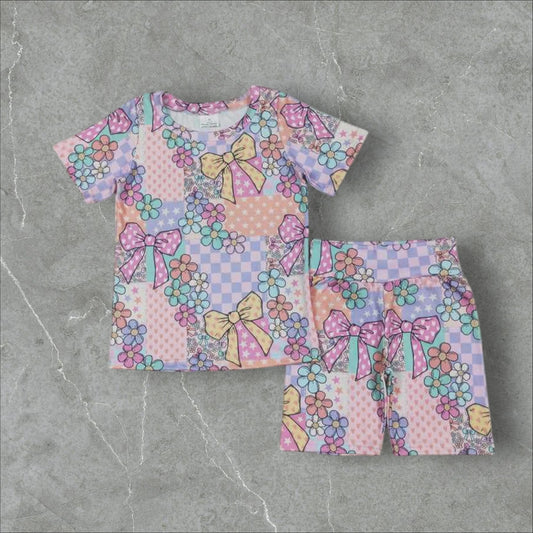 *Pre-Order* Bows Floral Shorts Set