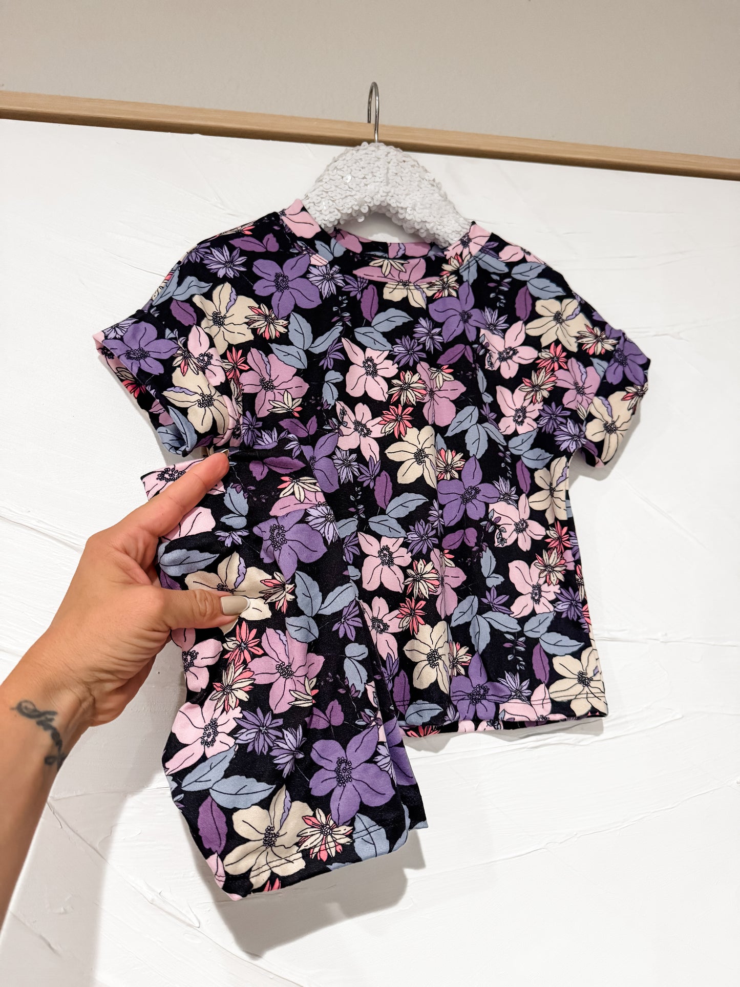 MTO - Purple Floral Lounge Set