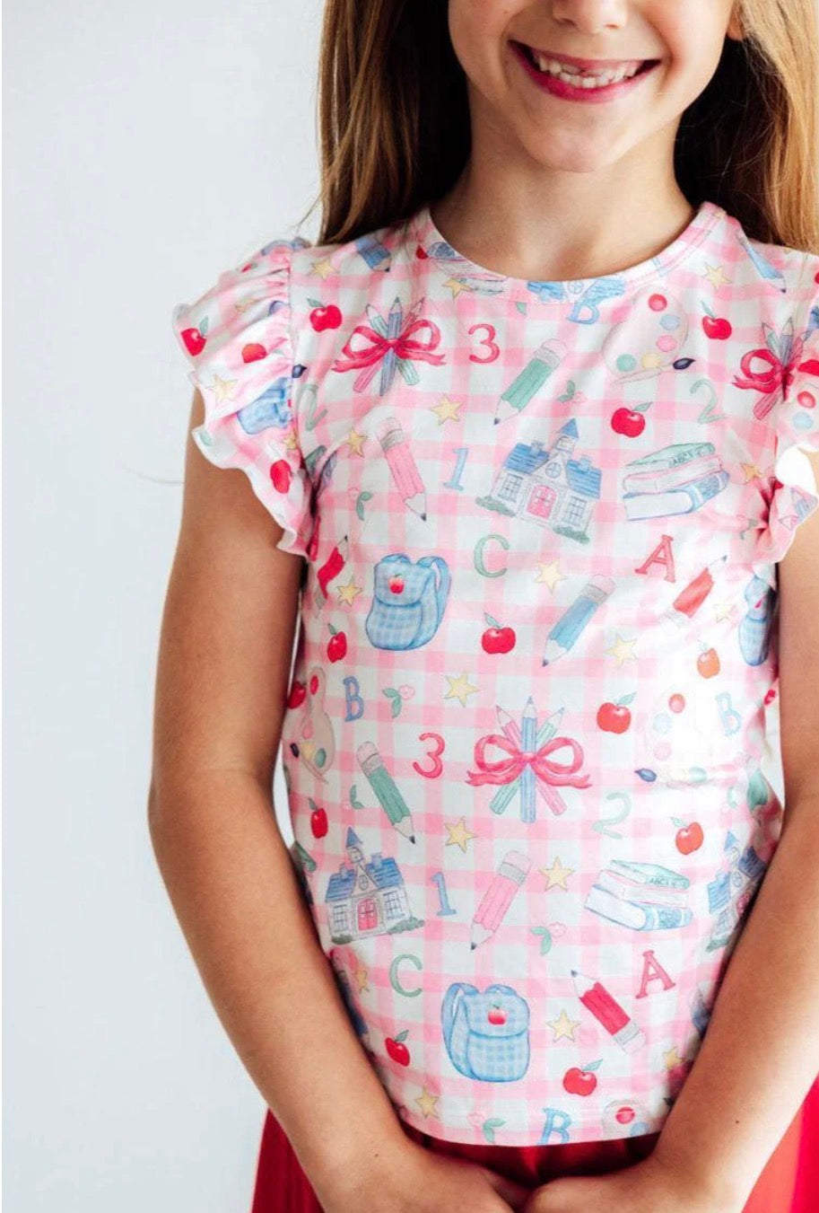 *PRE-ORDER* School Days S/S Ruffle Tee