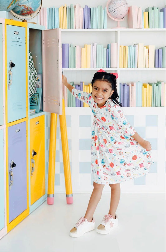 *PRE-ORDER* Smarty Pants 3/4 Twirl Dress