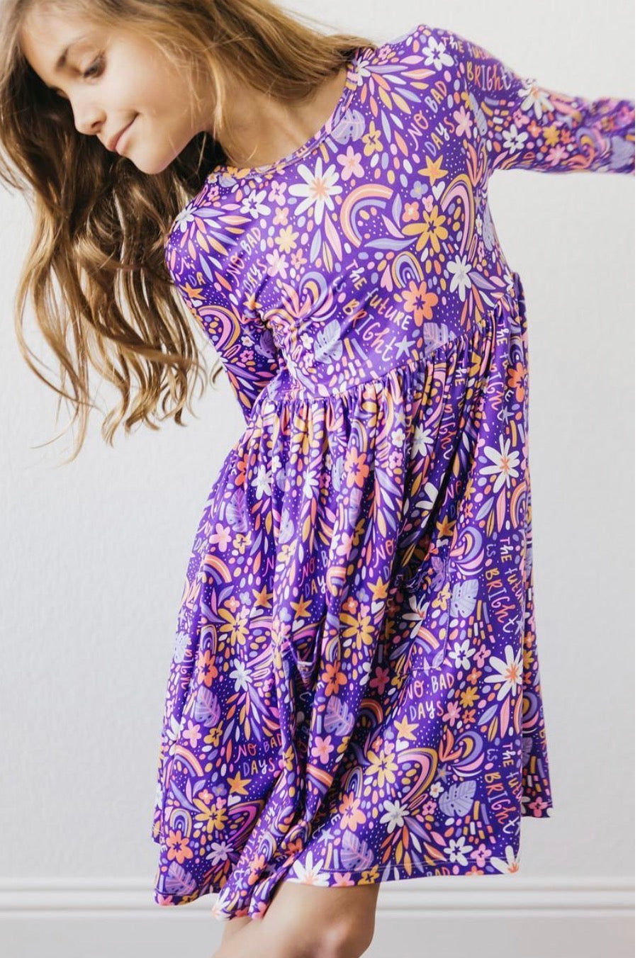 *PRE-ORDER* No Bad Days 3/4 Pocket Twirl Dress
