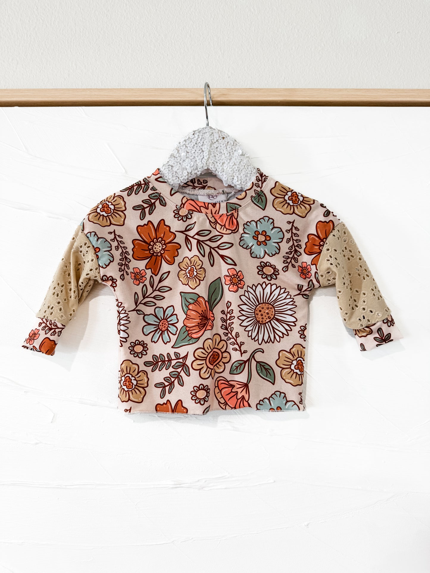 RTS - Fall Floral Bows Lounge Top