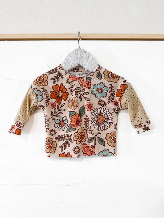 RTS - Fall Floral Bows Lounge Top