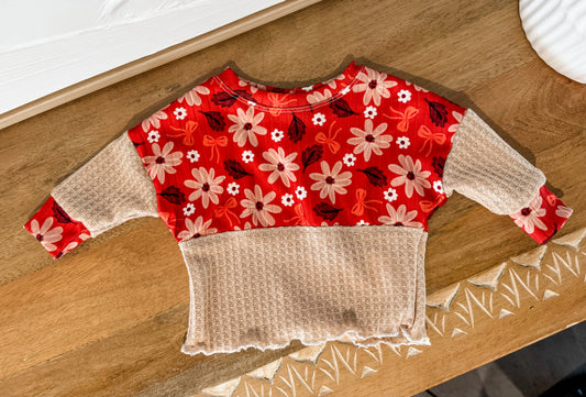 RTS - Fall Floral Bows Lounge Top