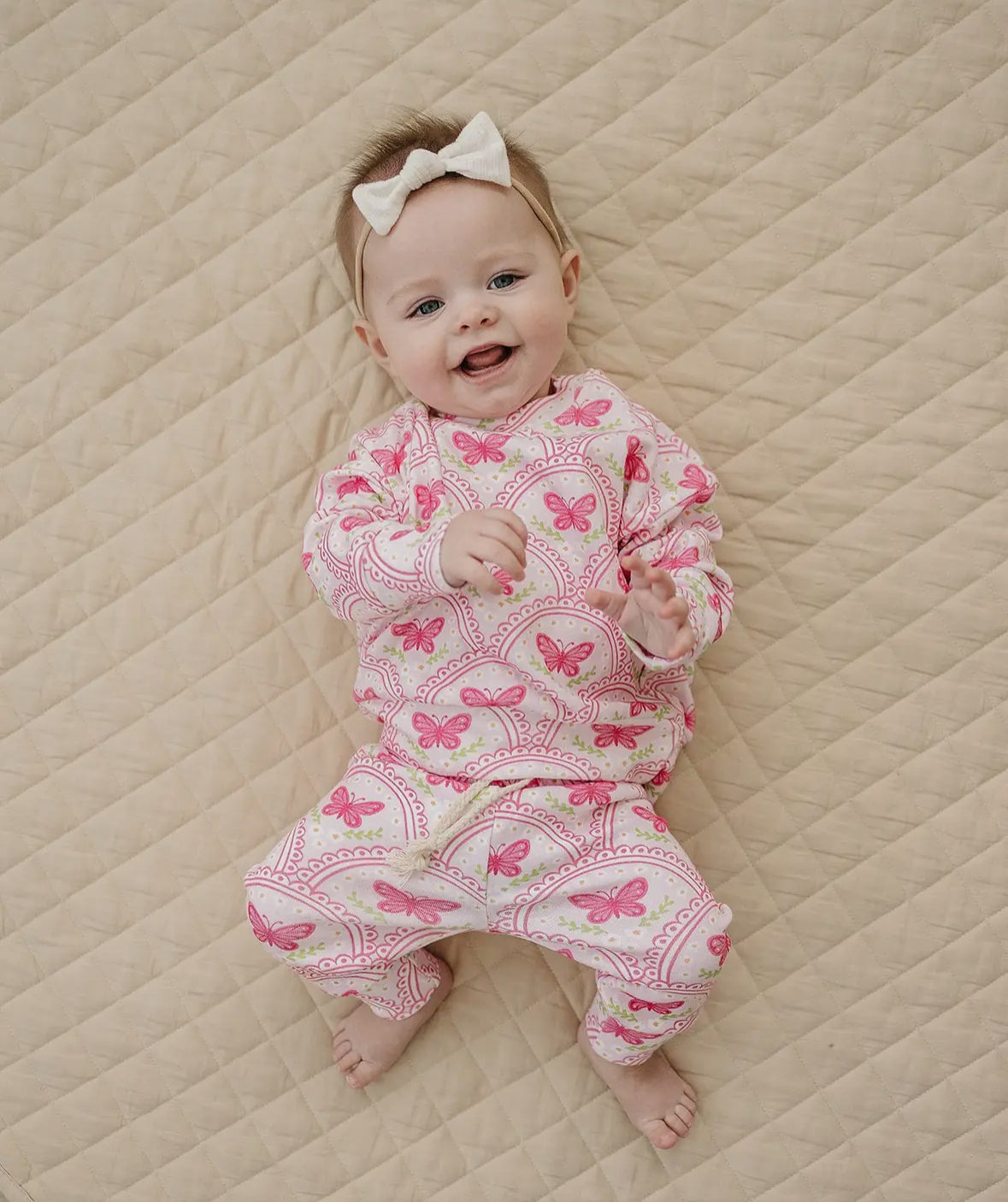 *PRE-ORDER*  Pink Butterfly Jogger Set
