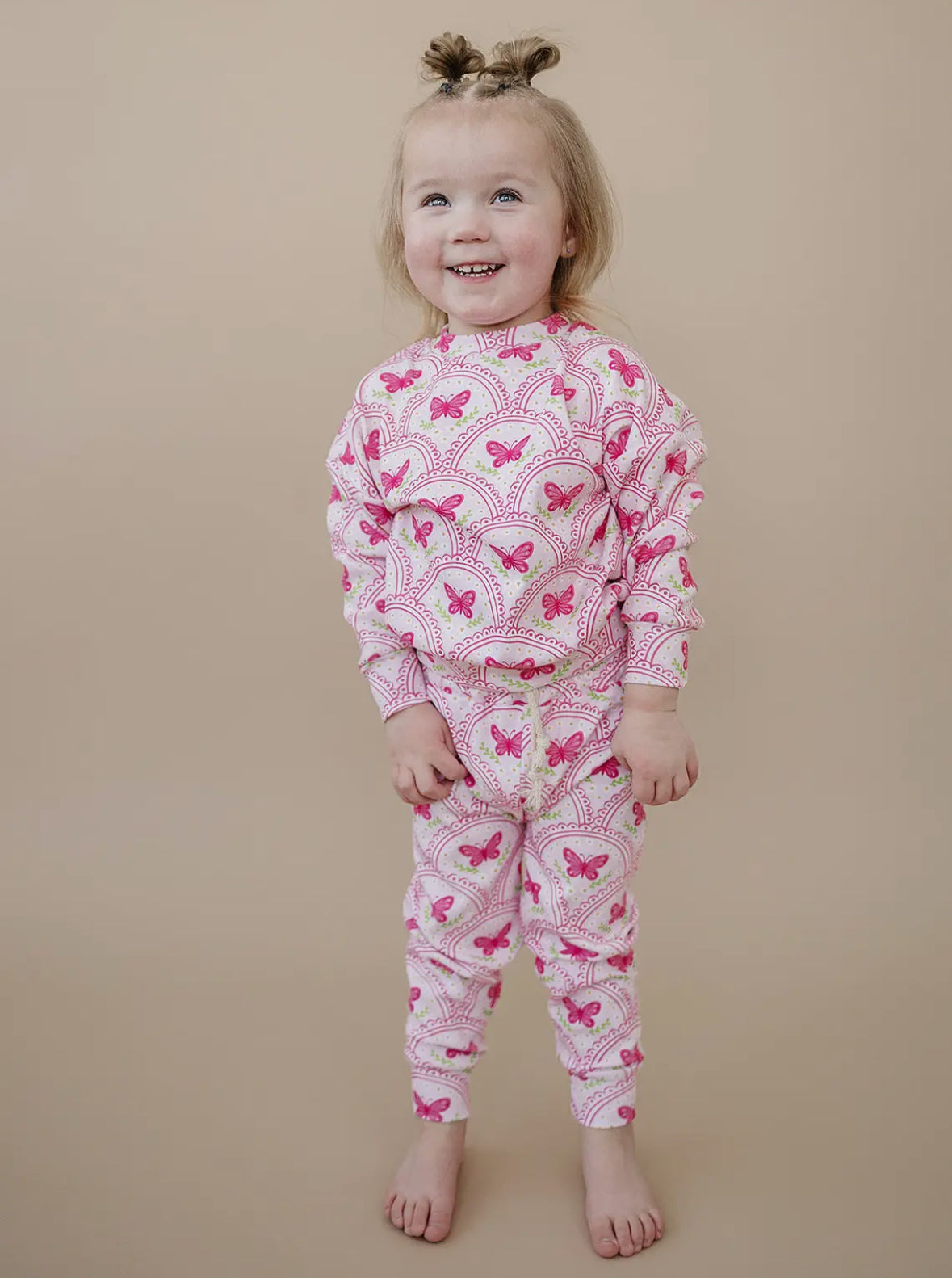 *PRE-ORDER*  Pink Butterfly Jogger Set