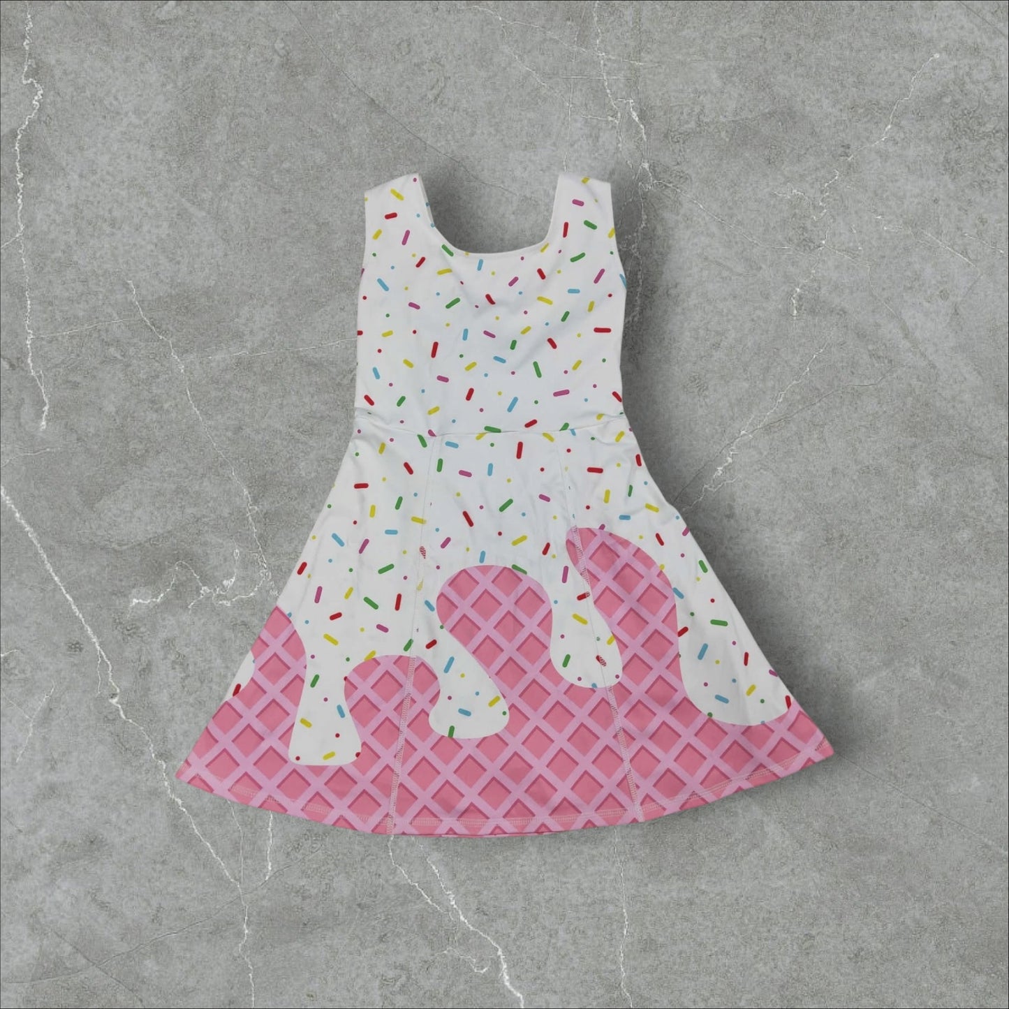 *PRE-ORDER* Ice Cream Twist Back Athletic Dress