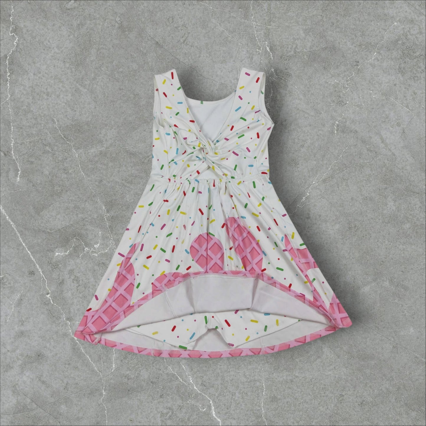*PRE-ORDER* Ice Cream Twist Back Athletic Dress