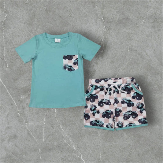*Pre-Order* Monster Trucks Shorts Set