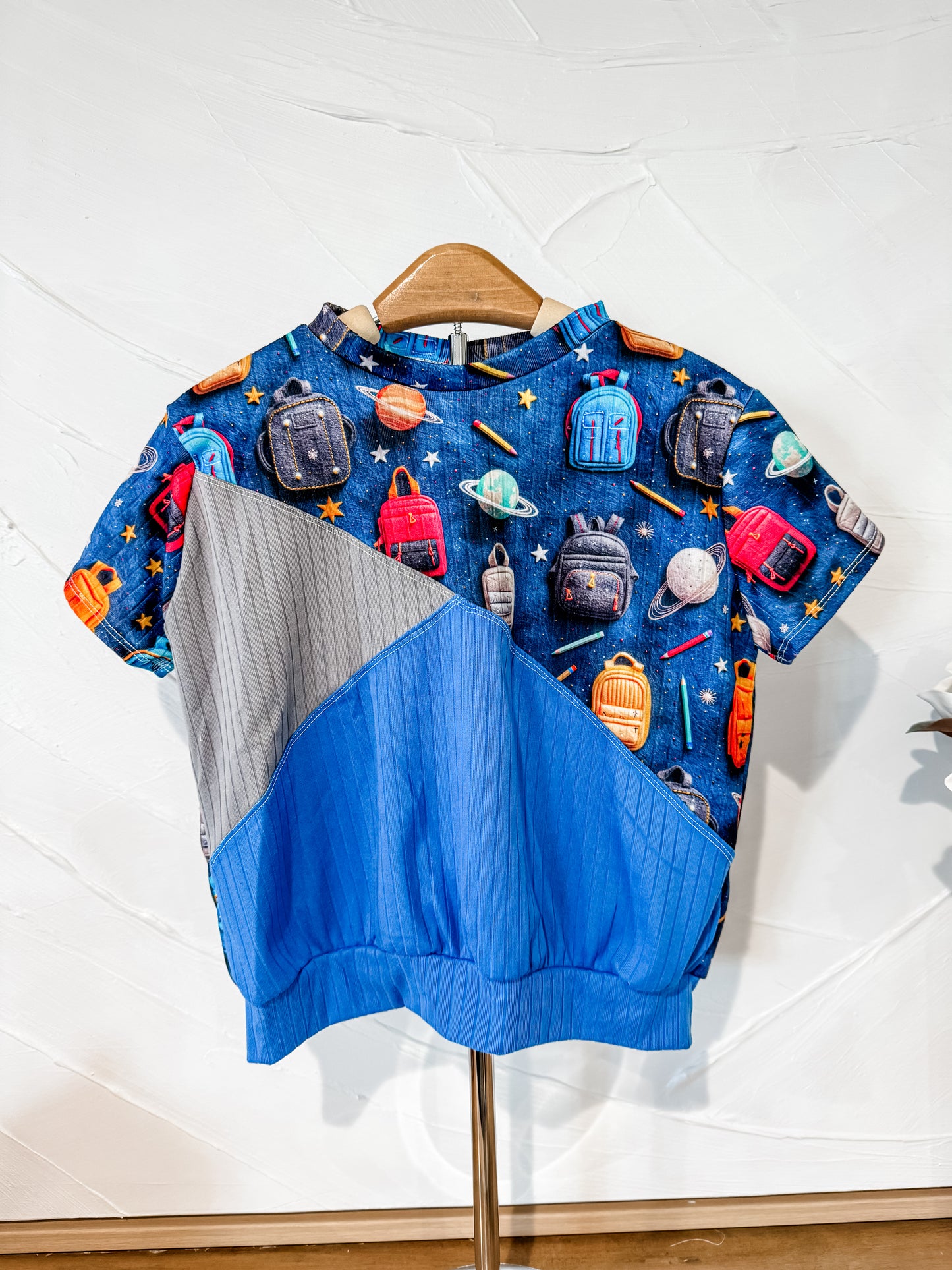 RTS Space School Short Sleeve Colorblock Crew