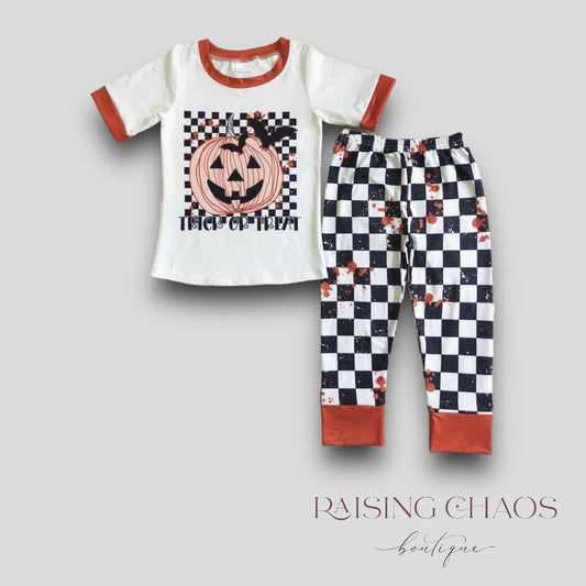 *PRE-ORDER* Halloween Check Pant Set