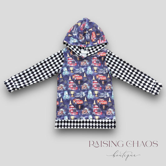 *PRE-ORDER* Cars Check Hooded Tee