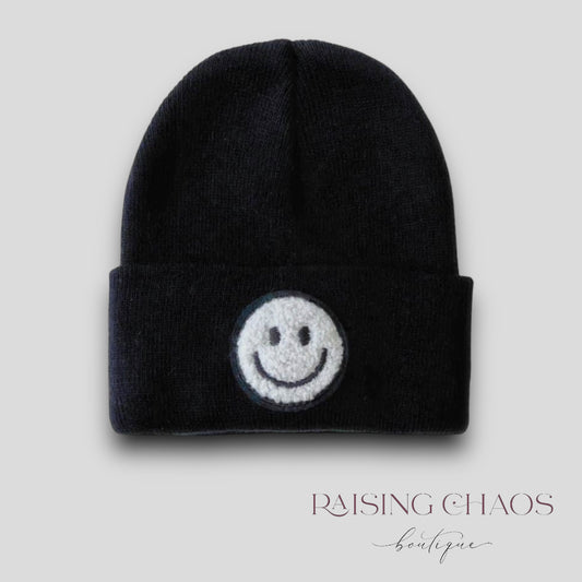 *PRE-ORDER* Black Happy Beanie