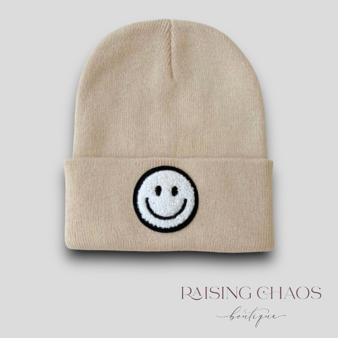 *PRE-ORDER* Beige Happy Beanie