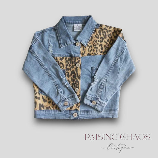 *Pre-Order* Leopard Denim Jacket