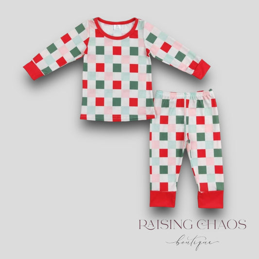 *Pre-Order* Christmas Plaid Lounge Set