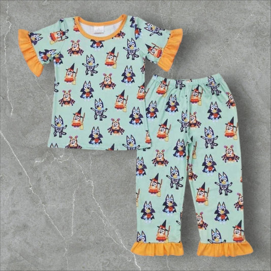 *PRE-ORDER* Halloween - Heeler Ruffle Lounge Set