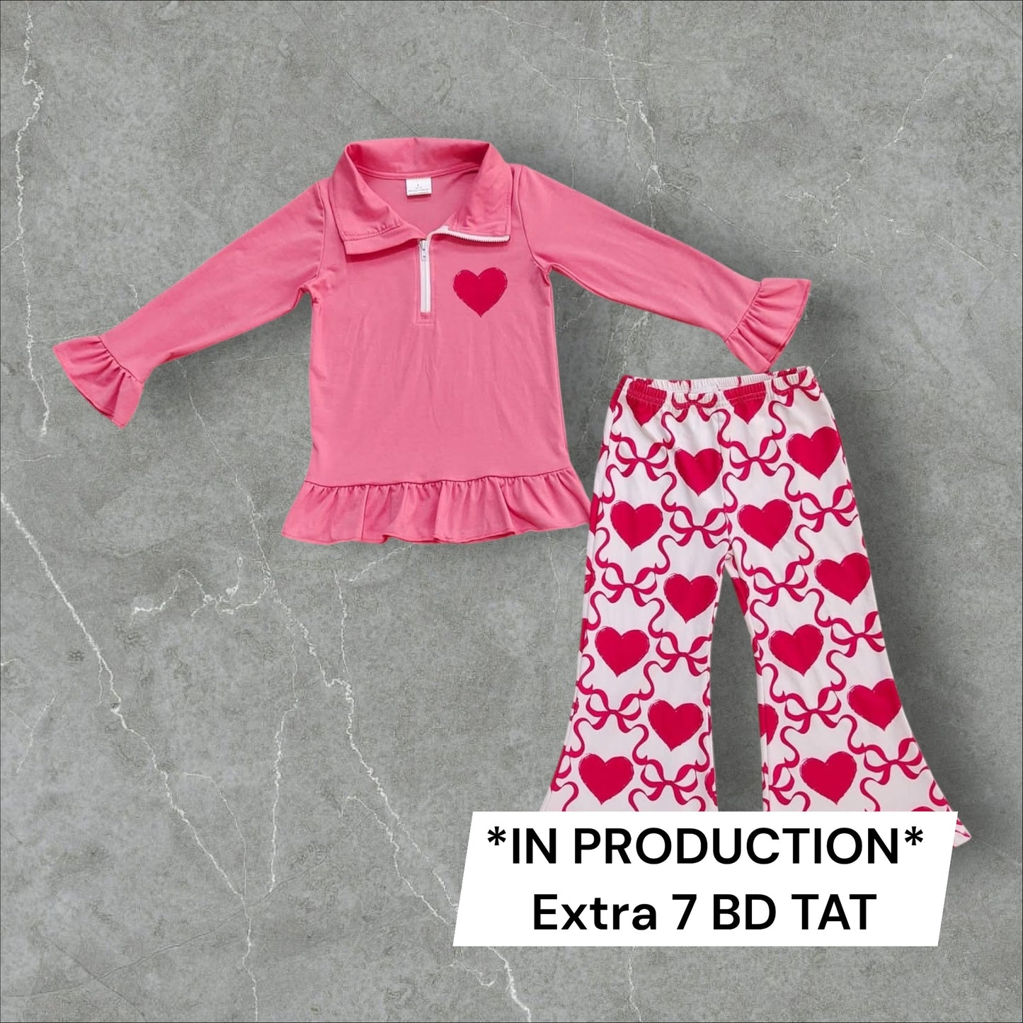 *PRE-ORDER* Valentine's - Quarter Zip Pant Set
