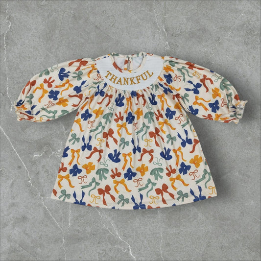 *PRE-ORDER* Fall Bows Dress