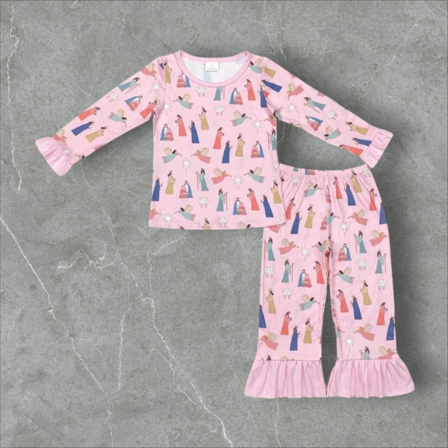 *PRE-ORDER* Christmas - Nativity Ruffle Lounge Set