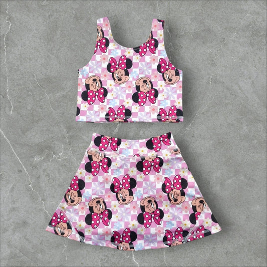 *PRE-ORDER* Mouse Bows Athletic Skort Set