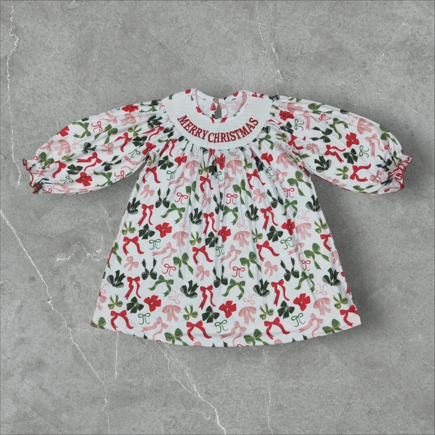 *PRE-ORDER* Christmas Bows Dress