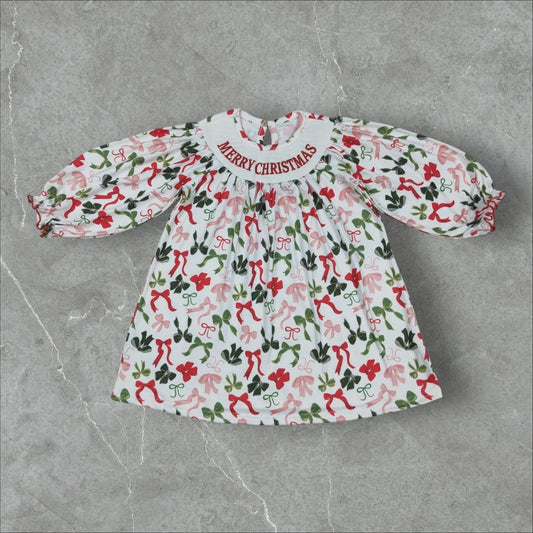 *PRE-ORDER* Christmas Bows Dress