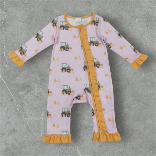 *PRE-ORDER* Tractor Ruffle Lounge Zip Up