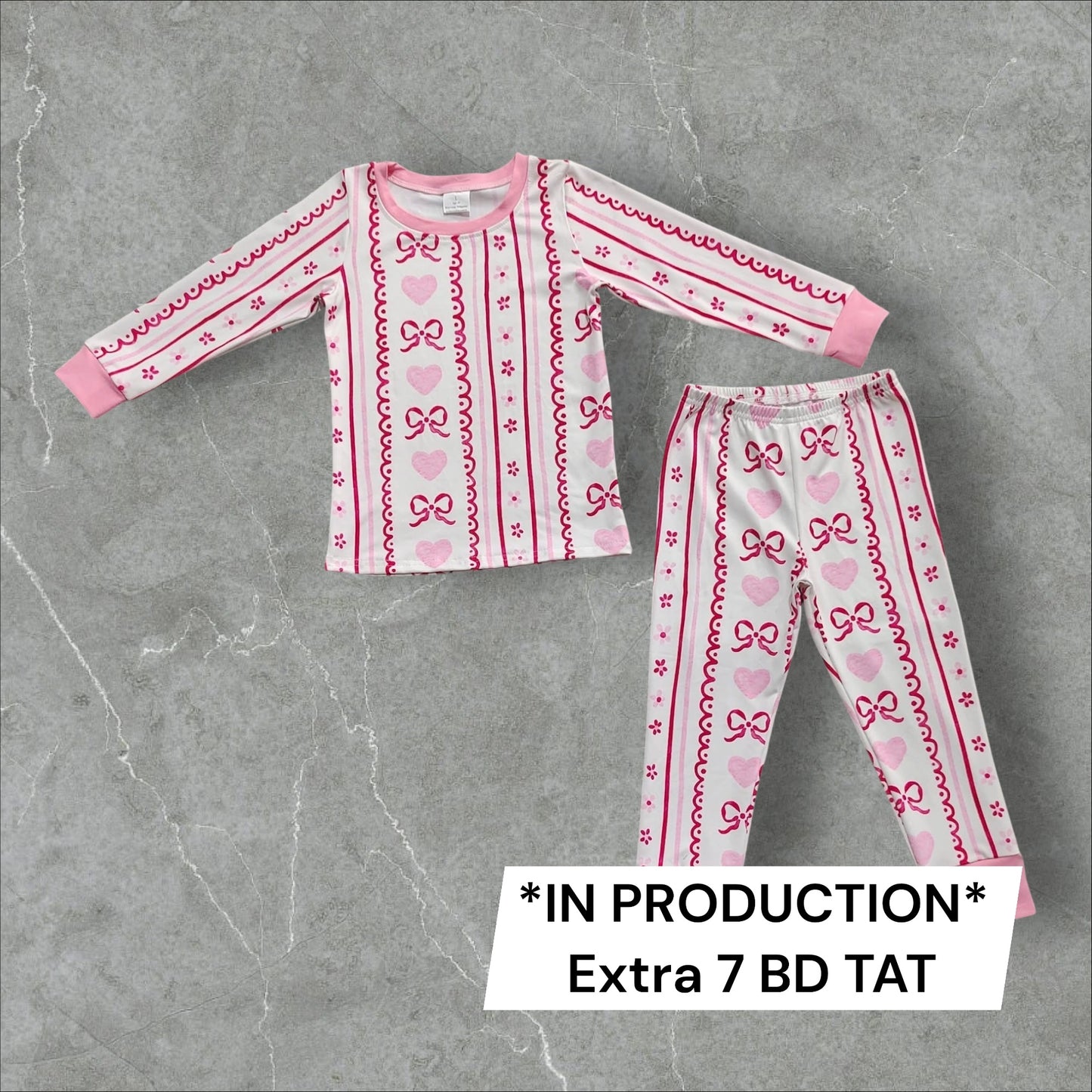 *PRE-ORDER* Pink Bows Lounge Set